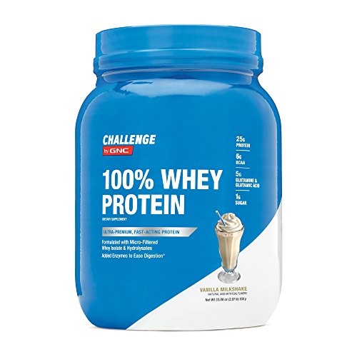 CHALLENGE by GNC CHALLENGE By GNC 100% Whey Protein, Vanilla Milkshake, 1.97 Pound