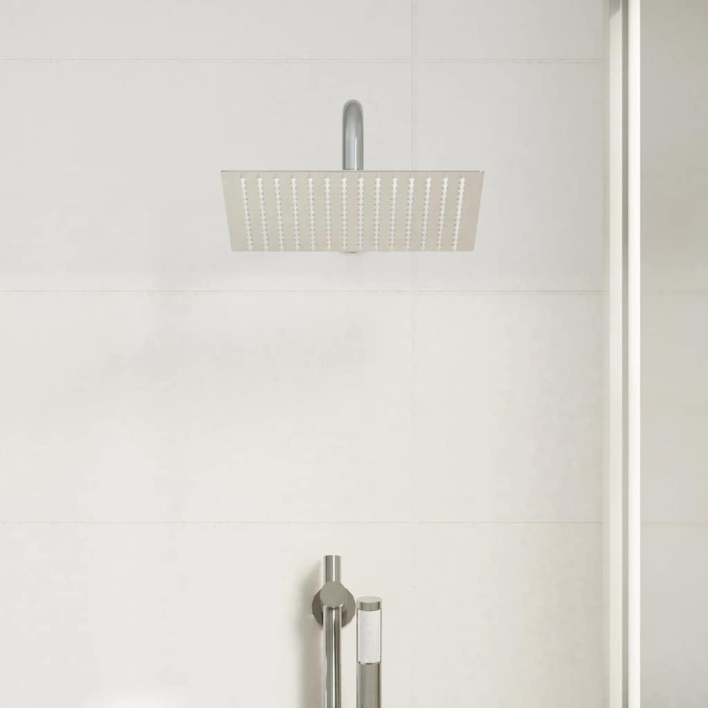 Testa Doccia a Pioggia in Acciaio Inox 304 25x25 cm Quadrata,Testa Doccia a Pioggia,Doccia Soffione,Attrezzature per Bagni-4103913