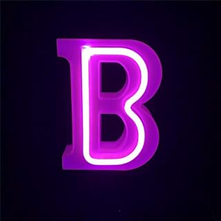 Nordstylee Light Up LED Letters Lights,Neon Letters Night Lights for Wall, Birthday Party, Christmas, Wedding Decoration-Pink Letters(B)