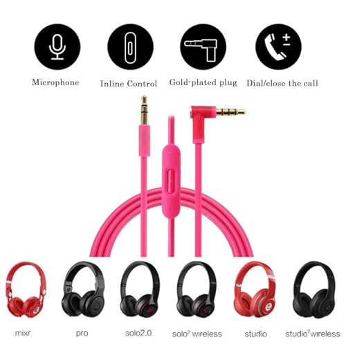 Cable auxiliar con micrófono para Beats Solo y Studio miniatura 6