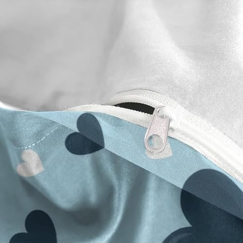 Housse de couette zippée anti-acarienne lit simple fille 3D - 8