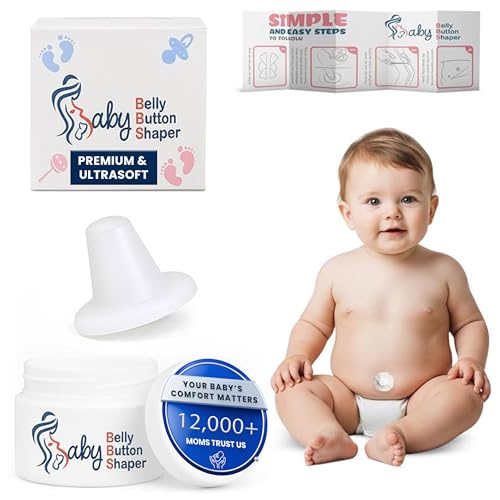 Image of Premium Patented Baby Belly Button Plug | Ultra-Soft Silicone Belly Button Shaper Plug | Reusable and Perfect Size for All Newborns | No Patches | Freedom to Move, Breathe and Sleep | Baby Essentials