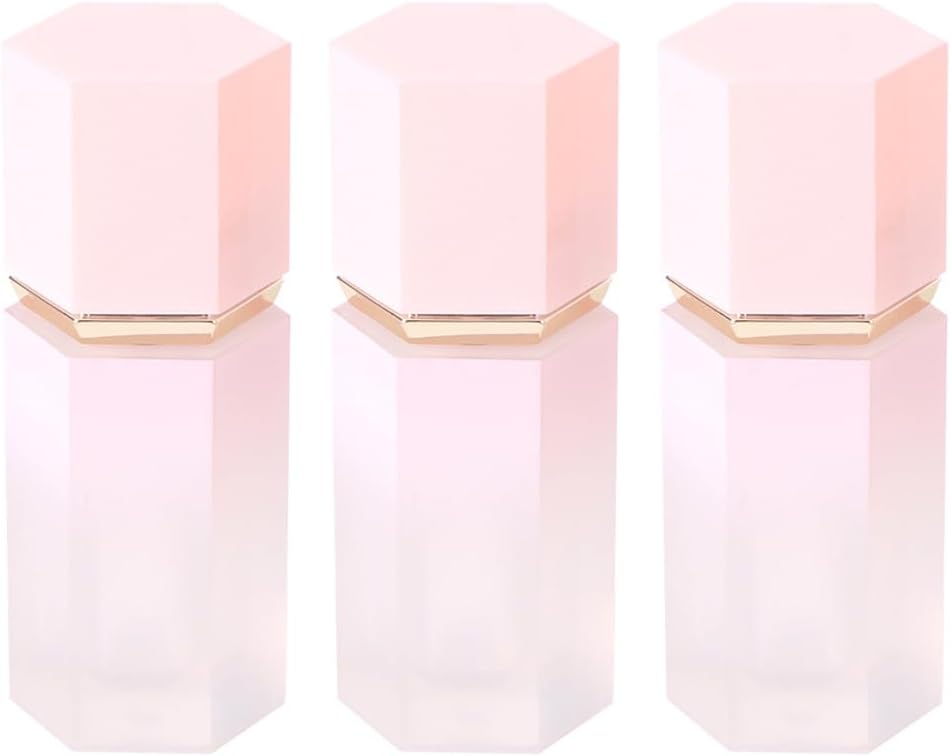 3 Pcs 7ml Liquid Blush Bottles Pink Plastic Lip Glaze Tubes Empty Refillable Lip Balm Vials Makeup Liquid Lipstick Containers for DIY Cosmetic Makeup Liquid Blush Samples