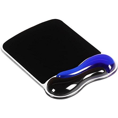 K62401AM ACCO Duo Gel Wave Mouse Pad Wrist Rest, Blue