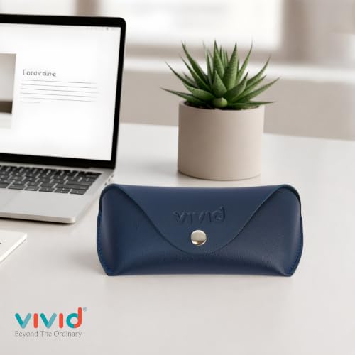 Image of VIVID Unisex Specs Snap Button Eyewear Dabbi Faux Leather Soft Case Cover