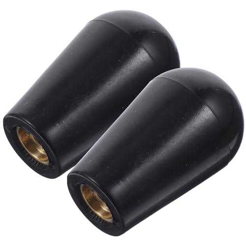 LOORGVEL Manija para Grifo de Cerveza de Plástico Negra 2 Piezas Mango Esférico Reutilizable para Torre de Cerveza Accesorio para Kegerator Uso en Bares Restaurantes y Eventos