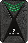 Foto di Surefire Gaming Hard Drive 2,5” I 1 TB I nero I Disco rigido HDD esterno I Adattatore USB-C I Windows & MacOSx I Luci LED RGB I Velocità di lettura fino a 140MB/s I PC, Playstation e Xbox