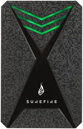 Surefire Gaming Hard Drive 2,5” I 1 TB I nero I Disco rigido HDD esterno I Adattatore USB-C I Windows & MacOSx I Luci LED RGB I Velocità di lettura fino a 140MB/s I PC, Playstation e Xbox — foto principale