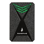 Surefire Gaming Hard Drive 2,5” I 1 TB I nero I Disco rigido HDD esterno I Adattatore USB-C I Windows & MacOSx I Luci LED RGB I Velocità di lettura fino a 140MB/s I PC, Playstation e Xbox