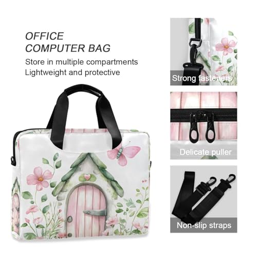 Funda para portátil ALAZA con diseño acuarela flores y mariposas miniatura 6