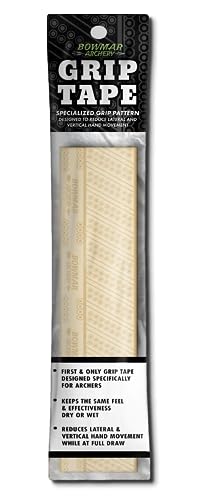 Bowmar Archery Grip Tape Designed for Archers Self-Adhering Effective in Dry or Wet Conditions Comfortable Tacky Easy to Install (Tan)