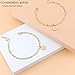 Anklets for Women Dainty Zodiac Constellation Waterproof Ankle Bracelet Zodiac Sign Disc Pisces Anklet 14k Gold-Plated