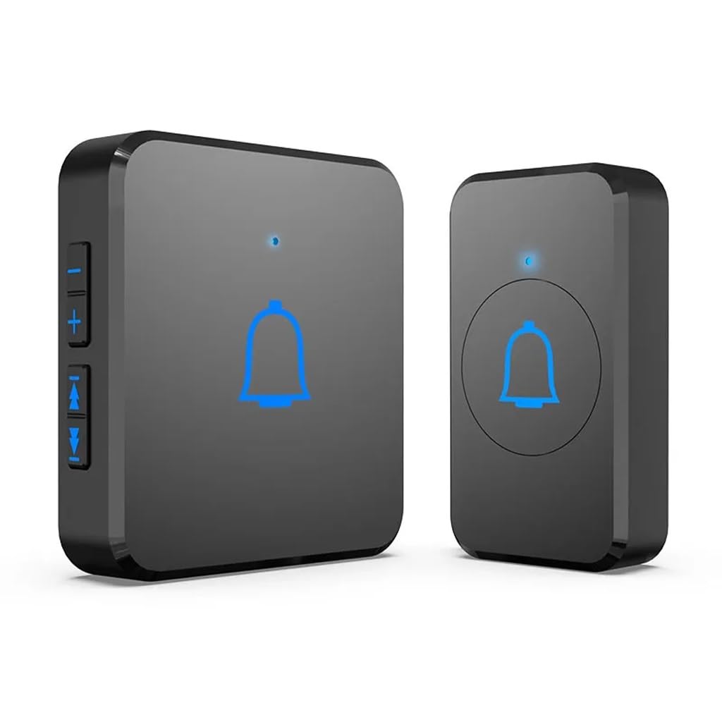 Mobygkfy Argento Waterproof Doorbell Outdoor Smart Home Door Bell Chime Kit Led Flash With 56 Tones House Chimes Receiver