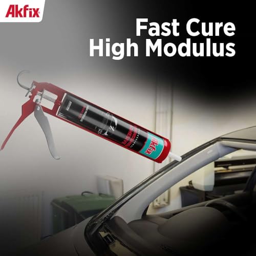 Image of Akfix Urethane Windshield Adhesive Black (12x10.1 fl.oz.) - Fast Curing Car Window Sealant, High Bond Strength Auto Glass Sealant | 12 Pack