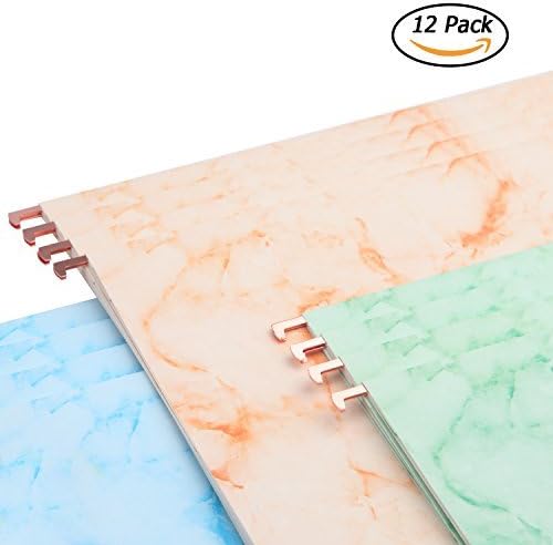 YOMA Marbling Hanging File Folders Marbleize File Folders 12pcs A SetAssorted