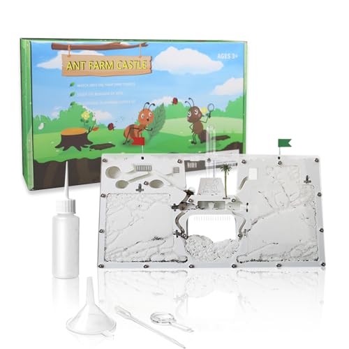 ELNMLHT Ant Farm Castle, Ant Nest Farm for Live Ants, Ant Colony Observation Kit, Ant Habitat Science Learning Kit for Students Kids Children