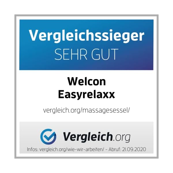 WELCON Massagesessel EASYRELAXX BEIGE - 3D Massagestuhl mit Neigungsverstellung elektrisch, Automatikprogramme… – Bild 4