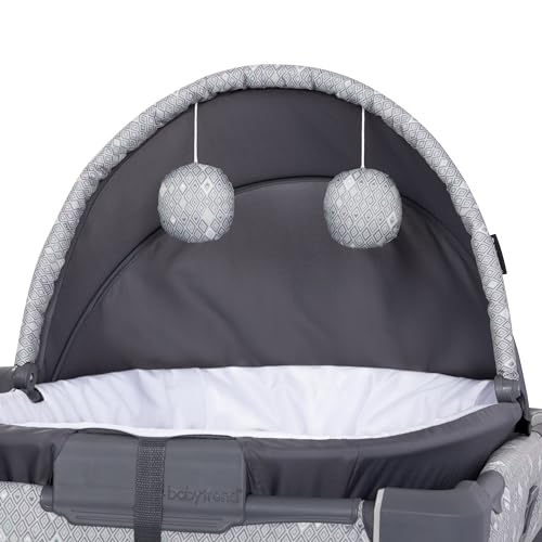 Baby Trend Nursery Den Playard with Snooze Pod and Flip Over Changer, Diamond Sage - image 7