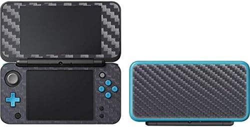 Skinit Decal Gaming Skin Compatible with 2DS XL (2017) - Silver Carbon Fiber Specialty Texture Material Design