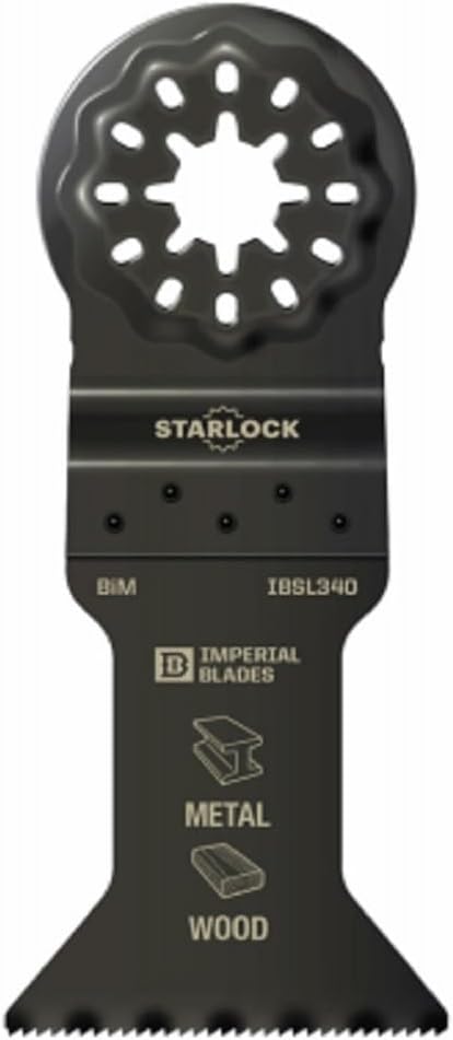 Starlock™ 1-3/4" Multi-Material Metal/Wood Oscillating Multi-Tool Blade, 1PC (Fits: Bosch and Fein. Also fits non-Starlock multi-tools: Milwaukee, Ridgid, Makita, Rockwell and more)