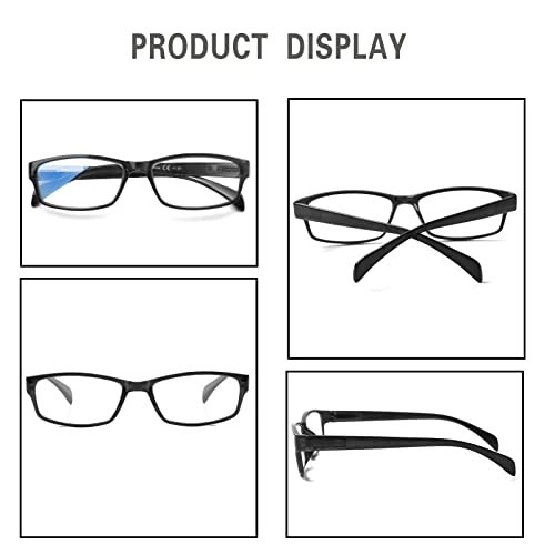 Image of JOSCHOO Computer Reading Glasses for Women and Men 6 Pack Blue Light Blocking Spring Hinge Readers