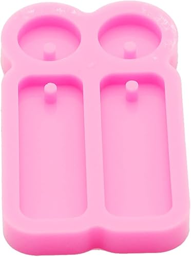 Miniatura 5 de Moldes de silicona para aretes redondos y rectangulares brillantes y brillantes, para manualidades, joyería de moda, resina epoxi, hecha a mano,