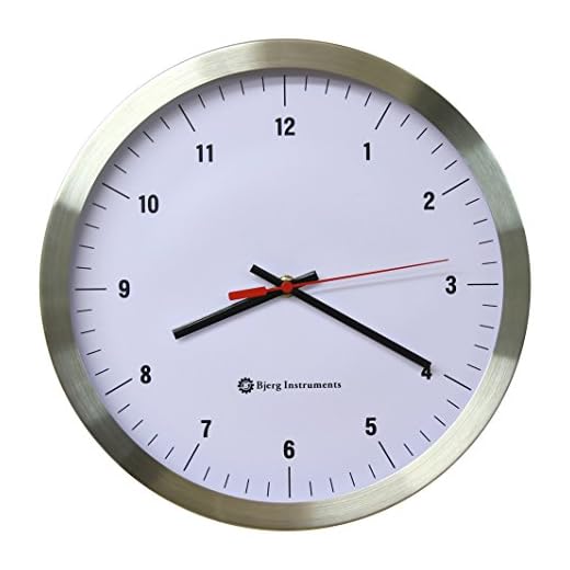 Modern 12" Stainless Silent Wall Clock White Face with Non Ticking Quiet and Accurate Movement