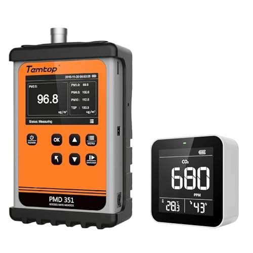 Temtop Dust & CO2 Monitor Bundle for Air Quality