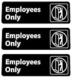 Kraken Sign Co. - Employees Only Sign With Adhesive - 9