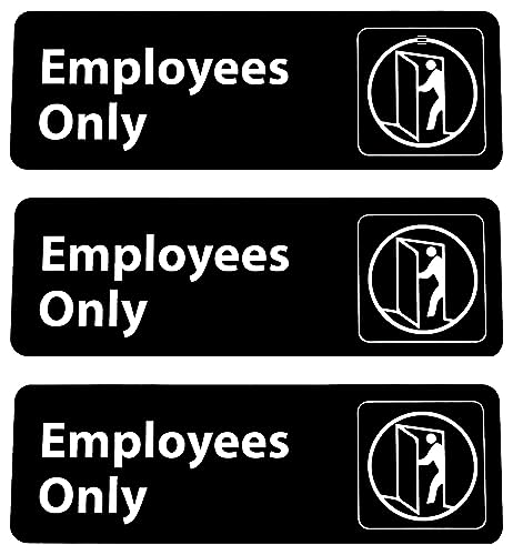 Kraken Sign Co. - Employees Only Sign With Adhesive - 9