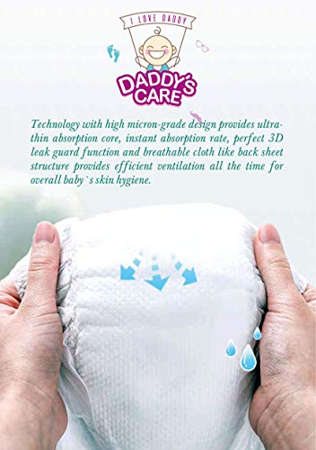 Image of Daddy's Care Ultra-Thin Disposable Pull-Up Diapers With Wetness Indicator - Xxxl Size - 40 Count - Unisex