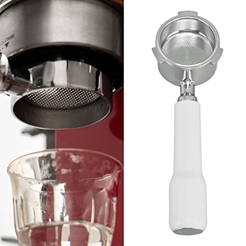 Mtlavishness Portafilter Filter Bottomless Monolayer Handle Portafilter Fits for DEDICA ARTE for EC0680 EC0685 (White) - Image 5