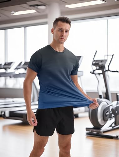 APTRO Men's Athletic T-Shirts Quick Dry Running Workout Shirts Short Sleeve Activewear Crew Neck Gym Tee Tops2