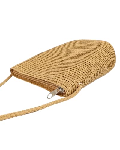 Womens Small Straw Crossbody Bag – Lightweight Summer Beach Shoulder Purse, Mini Handbag for Essentials3