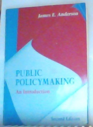 Public Policymaking: An Introduction 0395675294 Book Cover