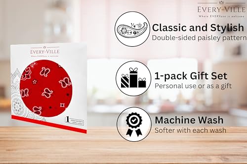 1-pack bandanas (Red)