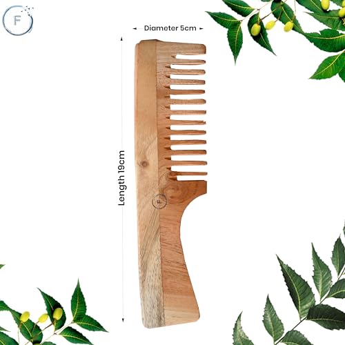 Set de 2 Peines de Madera de Neem para Cabello miniatura 5