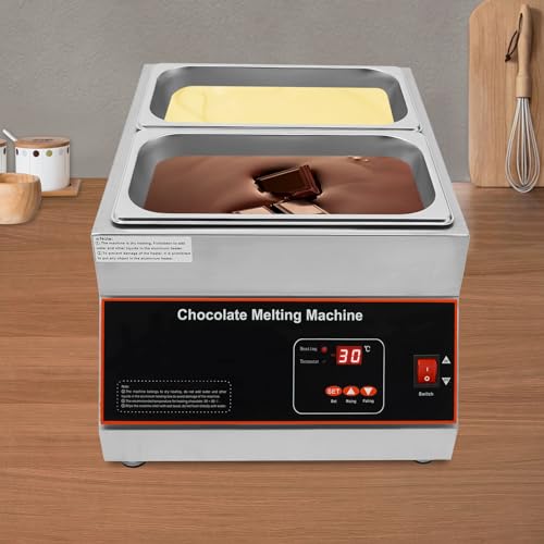 Máquina para templar chocolate 2 ollas, 26.46 lb capacidad miniatura 2