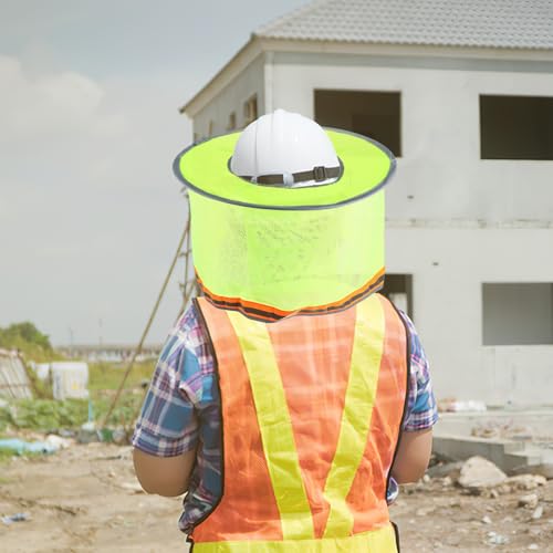 Parasol protector contra el calor extremo con visera de ala completa de obra 6