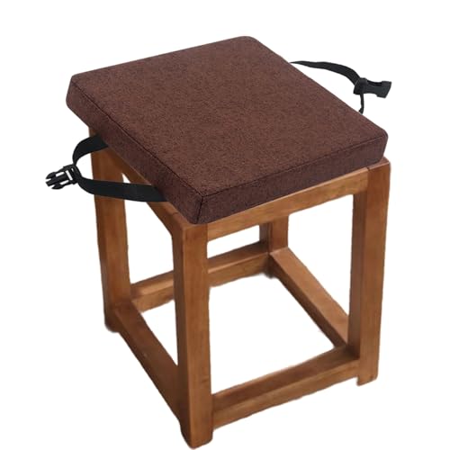 Cojín para taburete de bar de 30x30 cm, asiento cuadrado antideslizante lavable 2