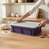 Generico Mi.CLA Teigbehälter mit Deckel, Hefebehälter, Behälter für Lebensmittel, 40 x 30 x 10 cm.