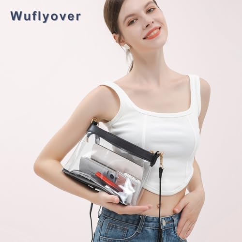 Image of Wuflyover Clear Bag for Stadium Events, Clear Purse for Women