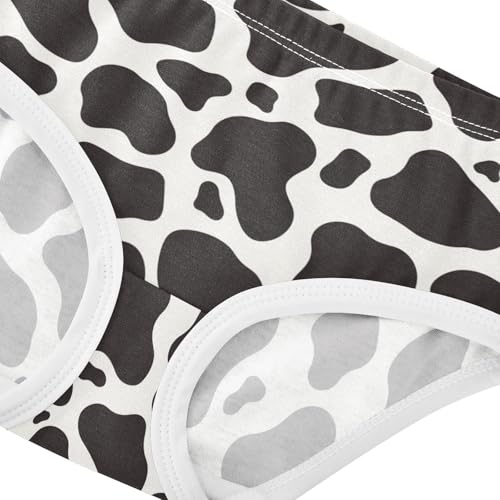 Wusikd Cow Print Girls' Underwear Cotton Girls Briefs Soft Toddler Underwear 2T4