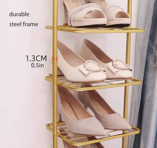 Étagère à chaussures d'angle gain de place pour optimiser l'entrée
