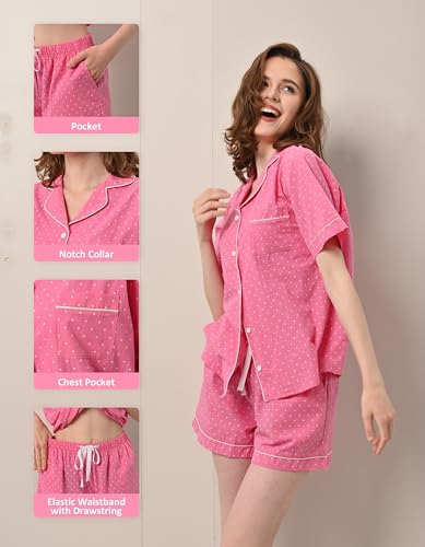 Image of NAP BOUND 100% Cotton Pajamas for Women 2 Piece PJs Set Long Sleeve Button Down Breathable Woven Sleepwear Loungewear XS-XXL