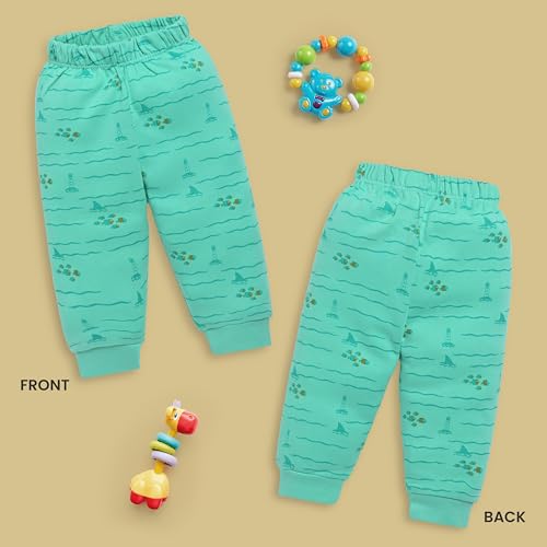 Image of LuvLap Baby Boys & Girls 100% Cotton Pyjama Sets, Pack Of 4