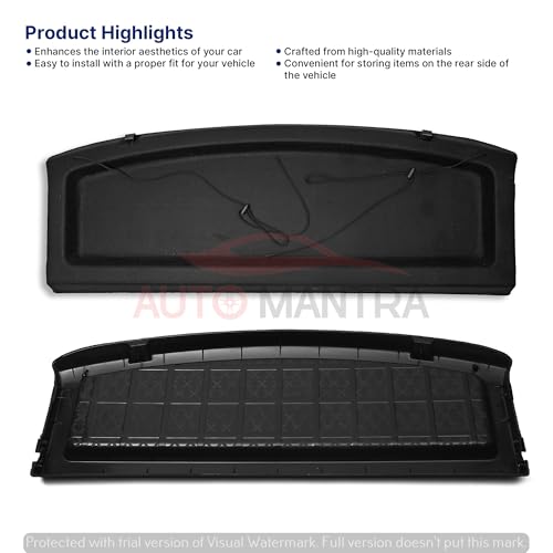 Image of Car Parcel Tray Diggi Luggage Tray in Perfect Fitting Compatible for I20 Elite