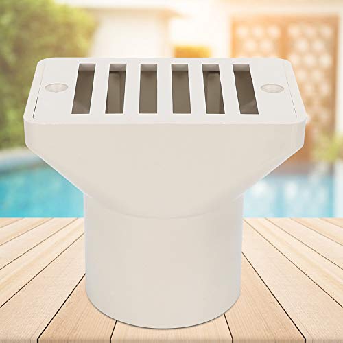 Dreno de piso branco de 2 polegadas, acessórios de substituição para base de saída de excesso de águ