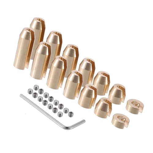 Hihaha Brass Wheel Spoke Balance Weights Refill /14pcs Gold Tone