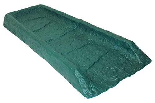 Emsco Group 2104 24" Decorative Downspout Rain Natural Stone Texture-Hunter Green Splash Block Cover